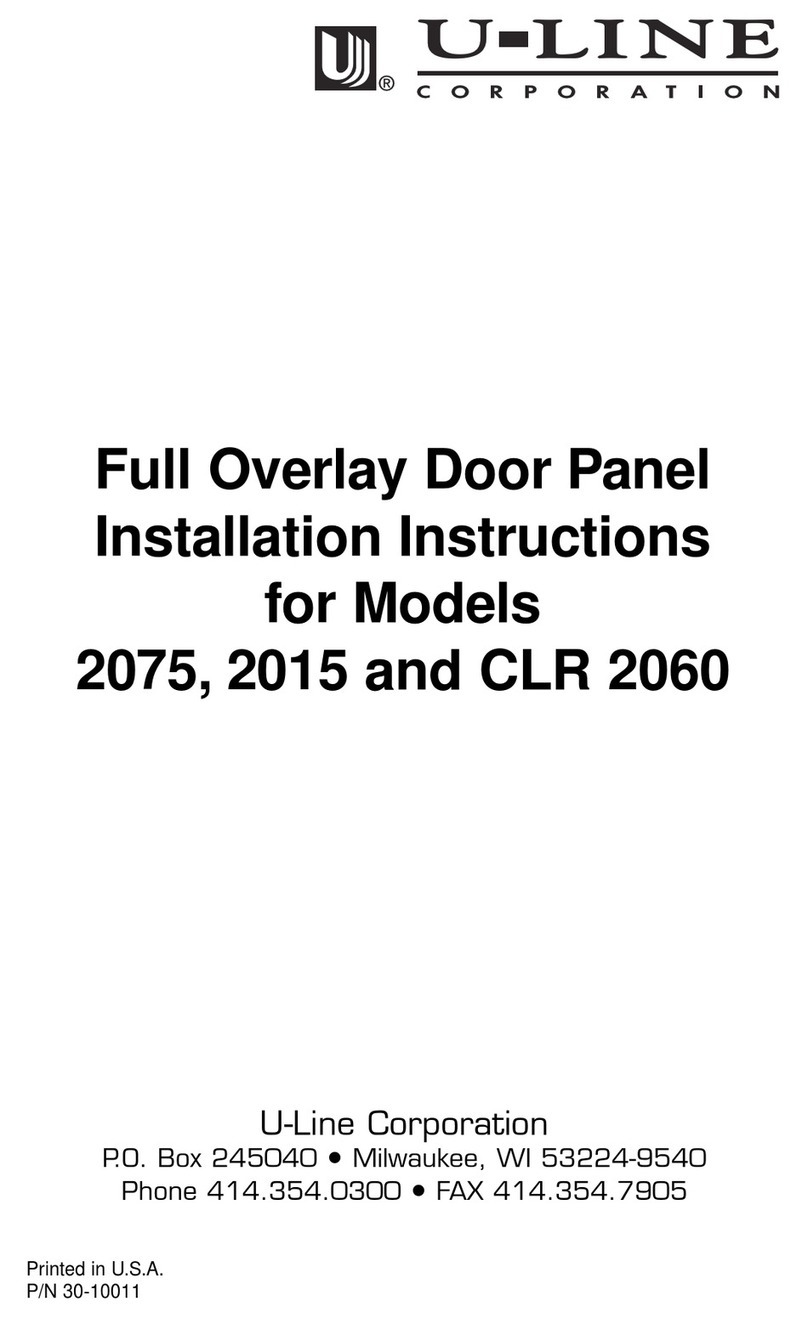 U-Line Echelon 2015R supplementary guide