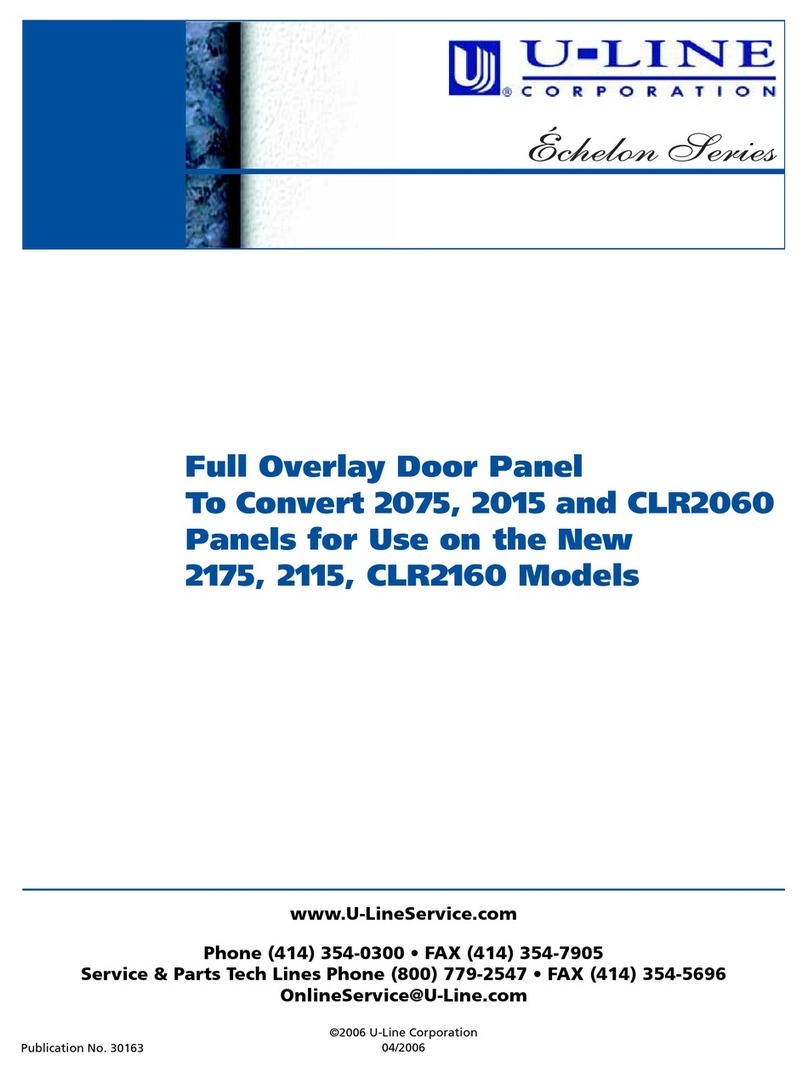 U-Line Echelon CO2075FF Manual U-Line Echelon CO2075FF Manual