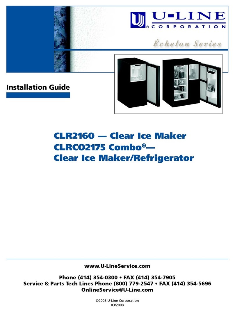 U-Line Echelon CLRCO2175S41 User manual