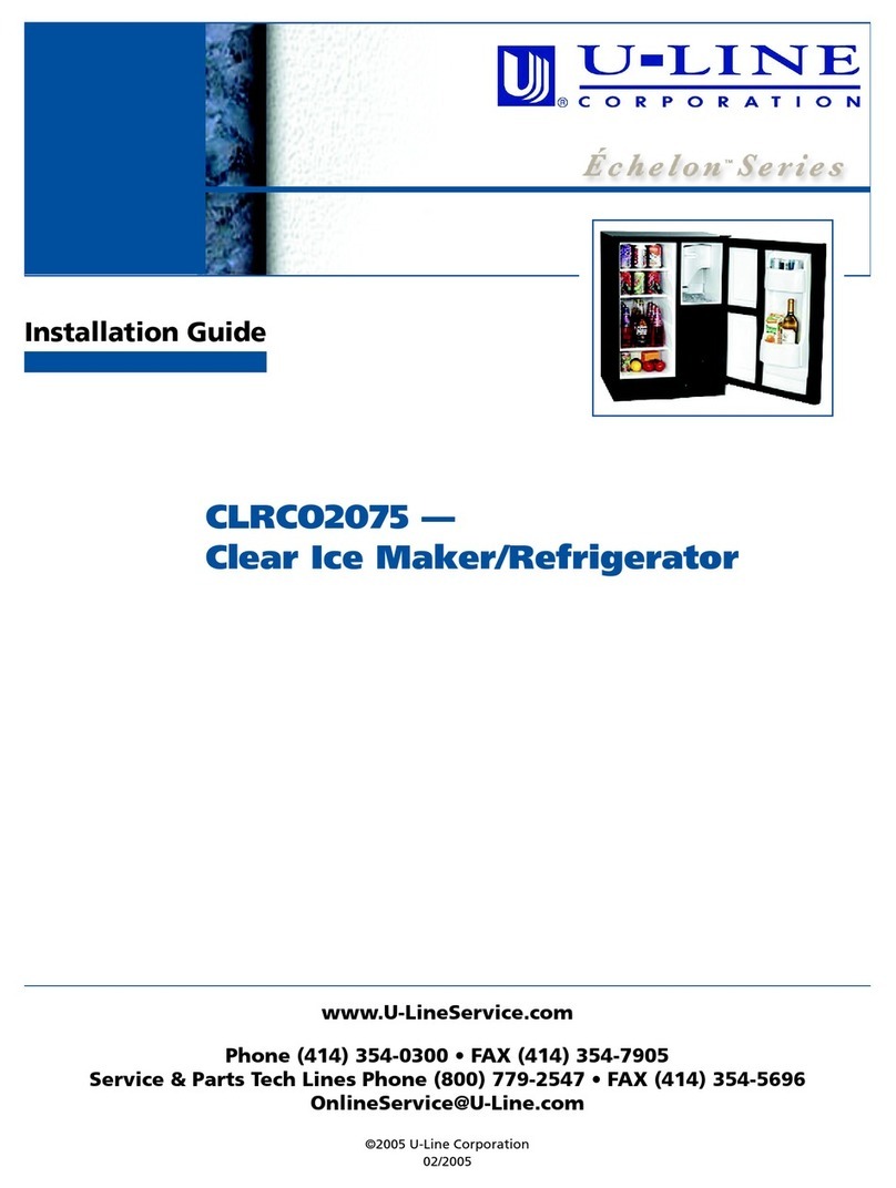 U-Line CLRCO2075 User manual