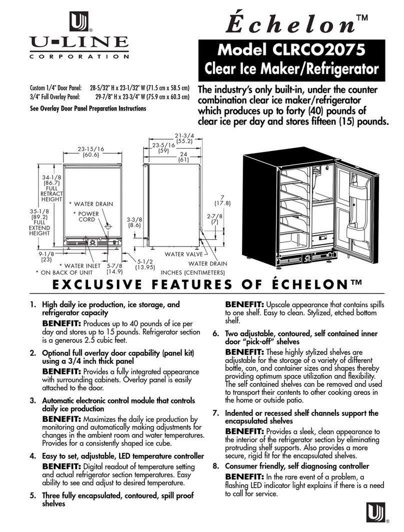U-Line CLRCO2075 Owner's manual