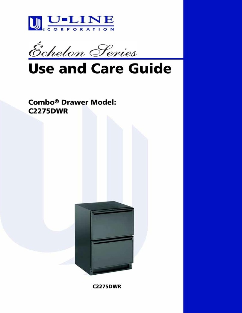 U-Line Echelon Combo C2275DWR User manual U-Line Echelon Combo C2275DWR User manual