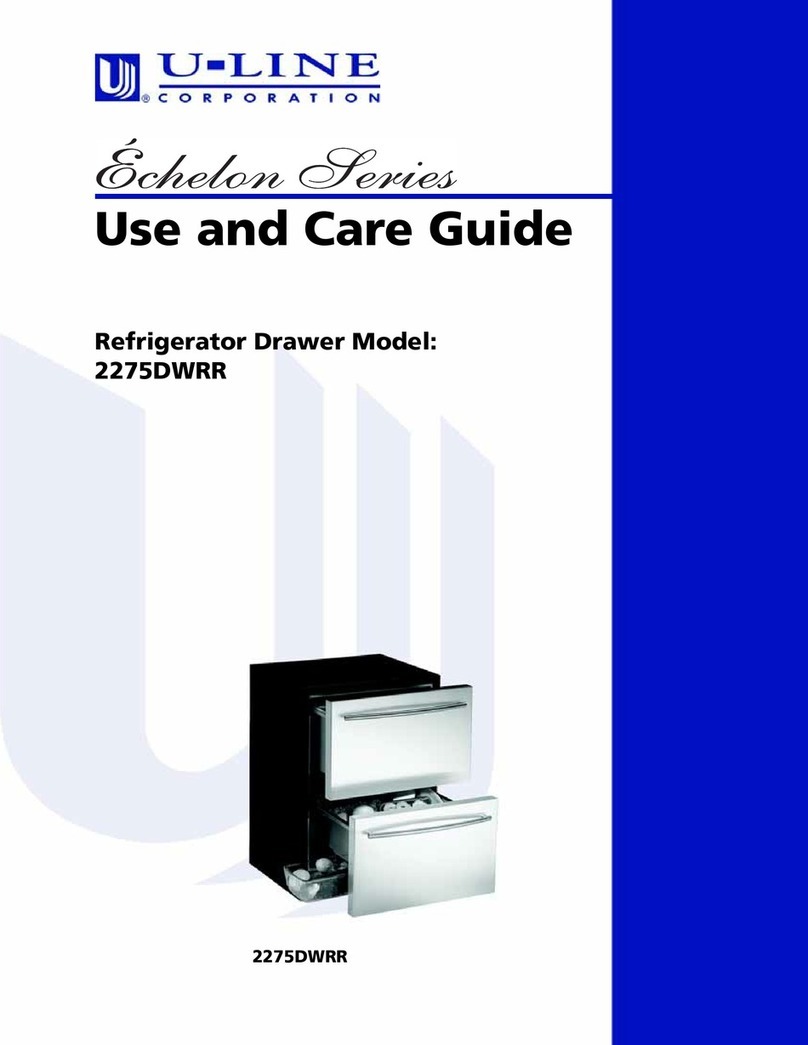 U-Line Echelon 2275DWRROL User manual U-Line Echelon 2275DWRROL User manual