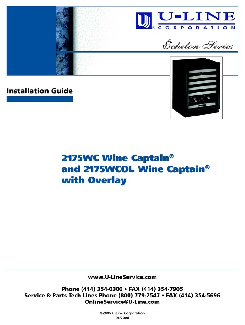 U-Line 2175WC User manual