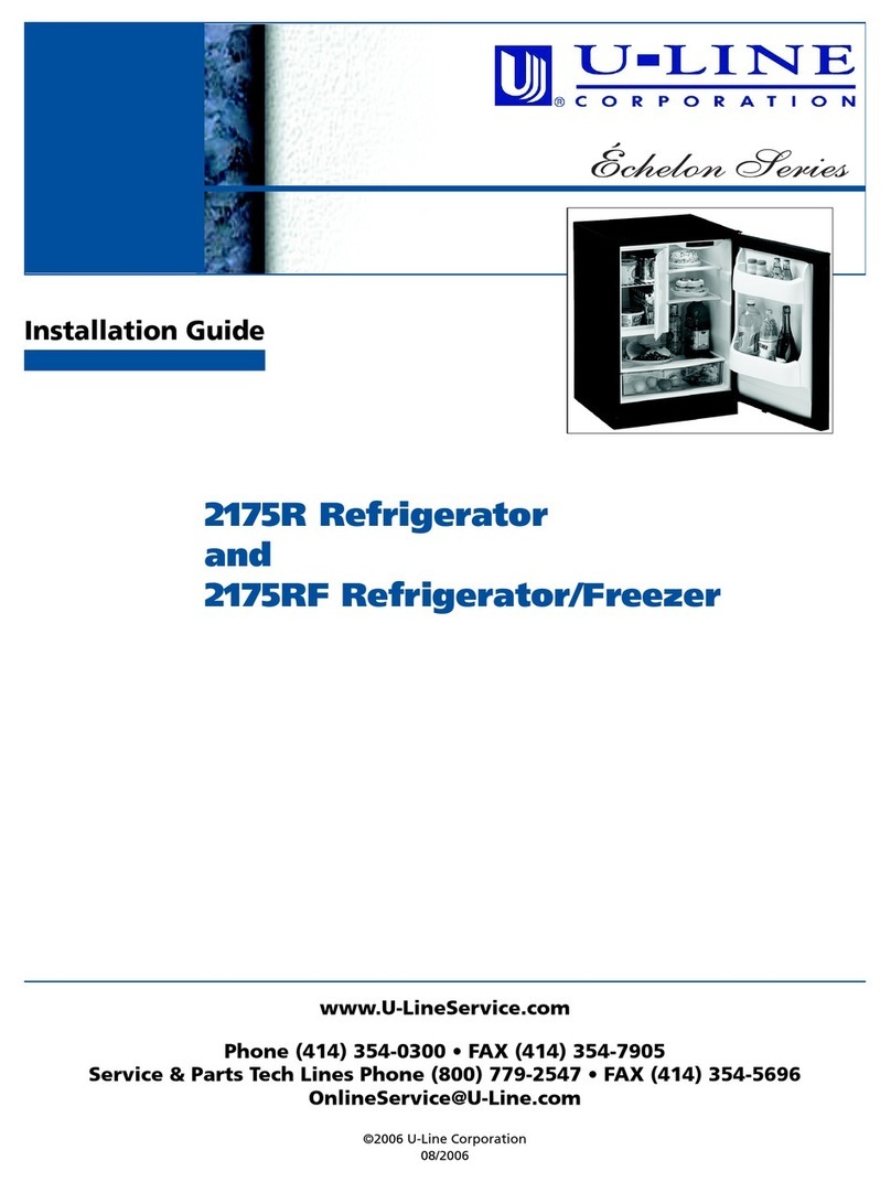 U-Line 2175R installation guide