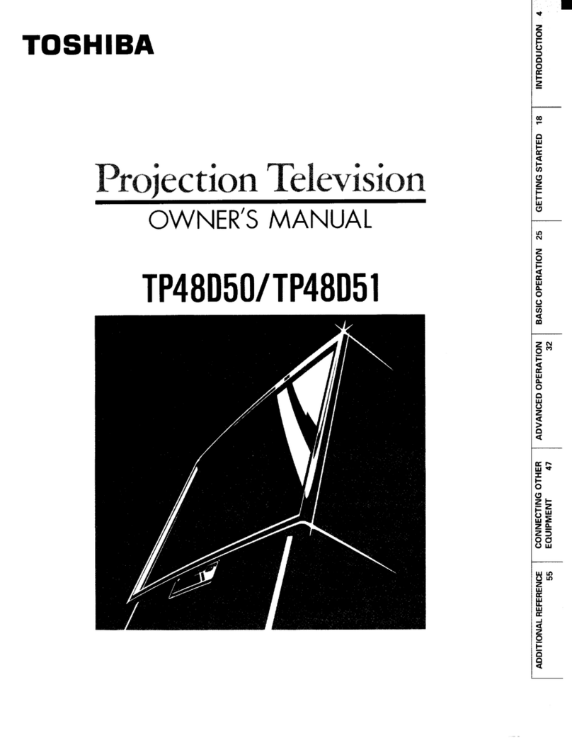 Toshiba TP48D50 owner's manual