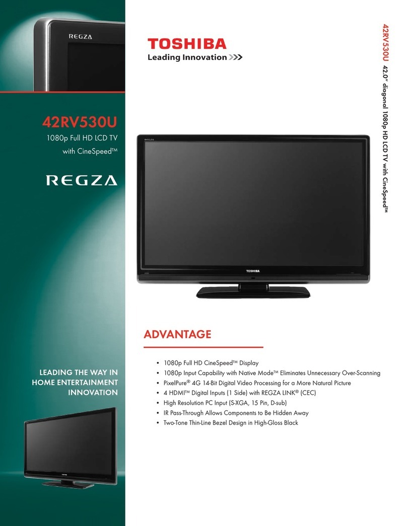 Toshiba REGZA 42RV530U User manual