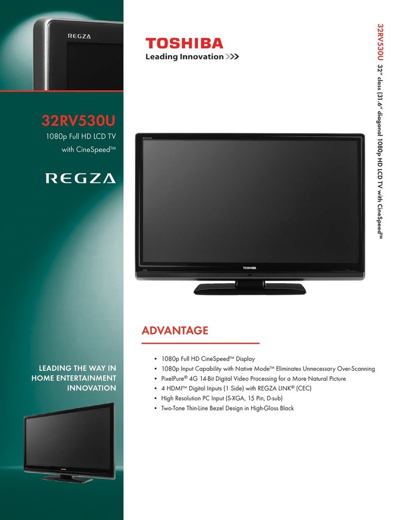Toshiba REGZA 32RV530U User manual