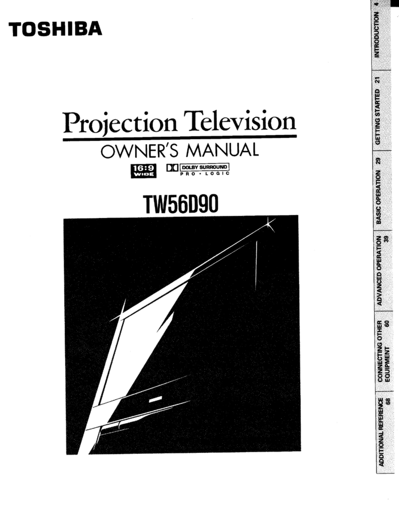 Toshiba TW56D90 User manual