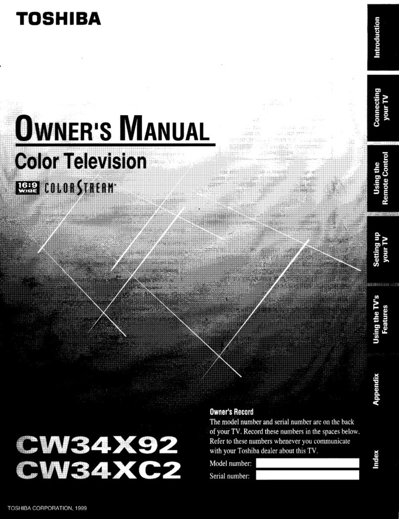 Toshiba CW34X92 User manual