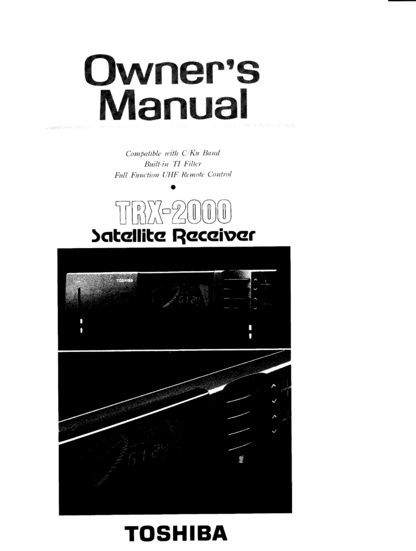 Toshiba TRX-2000 User manual Toshiba TRX-2000 User manual