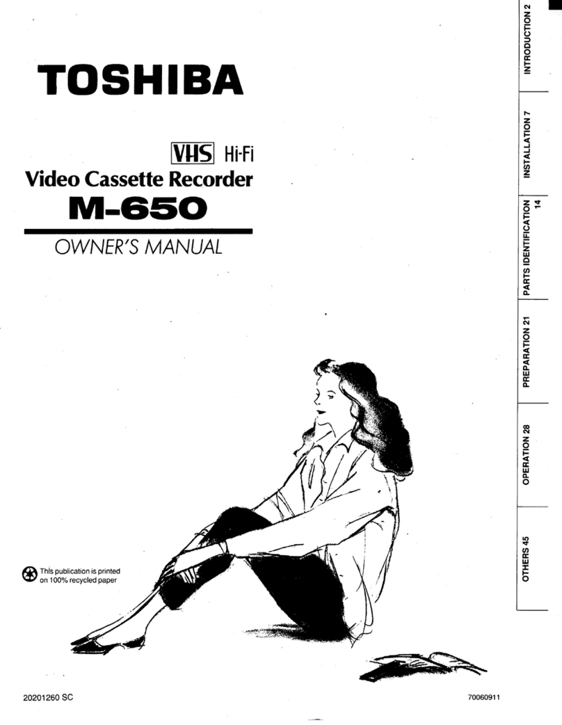 Toshiba M650 User manual