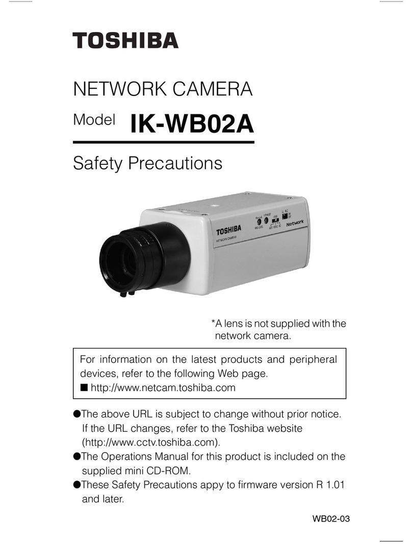 Toshiba IK-WB02A - PoE Network Camera User manual Toshiba IK-WB02A - PoE Network Camera User manual