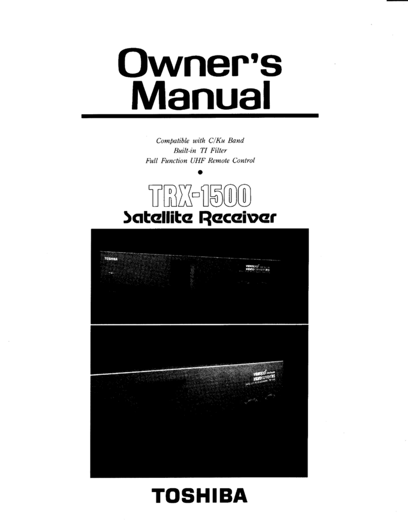 Toshiba TRX-1500 User manual