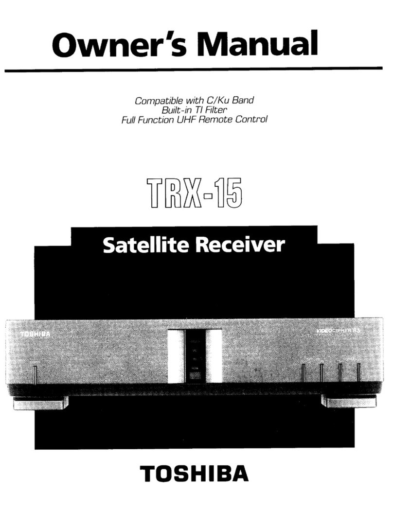 Toshiba TRX-15 User manual Toshiba TRX-15 User manual