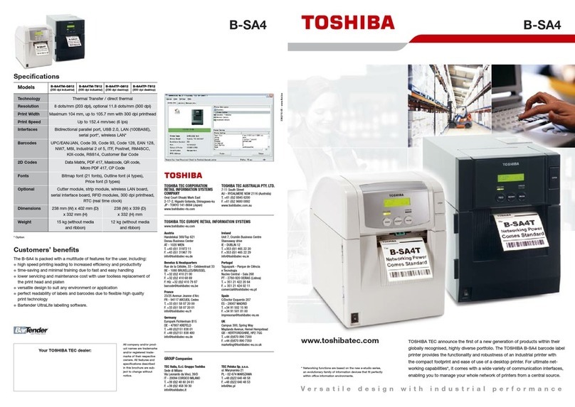 Toshiba B-SA4TM-GS12 User manual