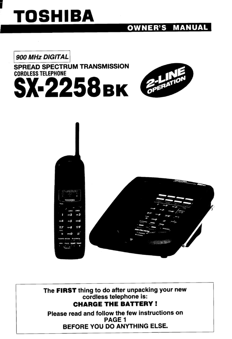 Toshiba SX-2258BK User manual