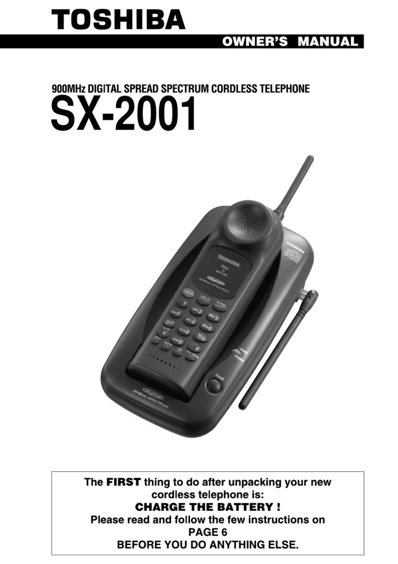 Toshiba SX-2001 owner's manual