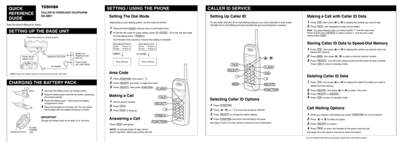 Toshiba SX-2801 User manual