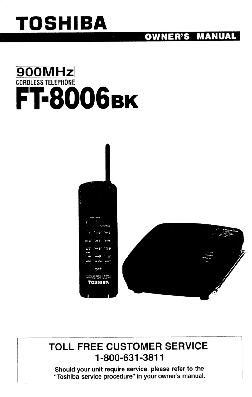 Toshiba FT8006BK User manual