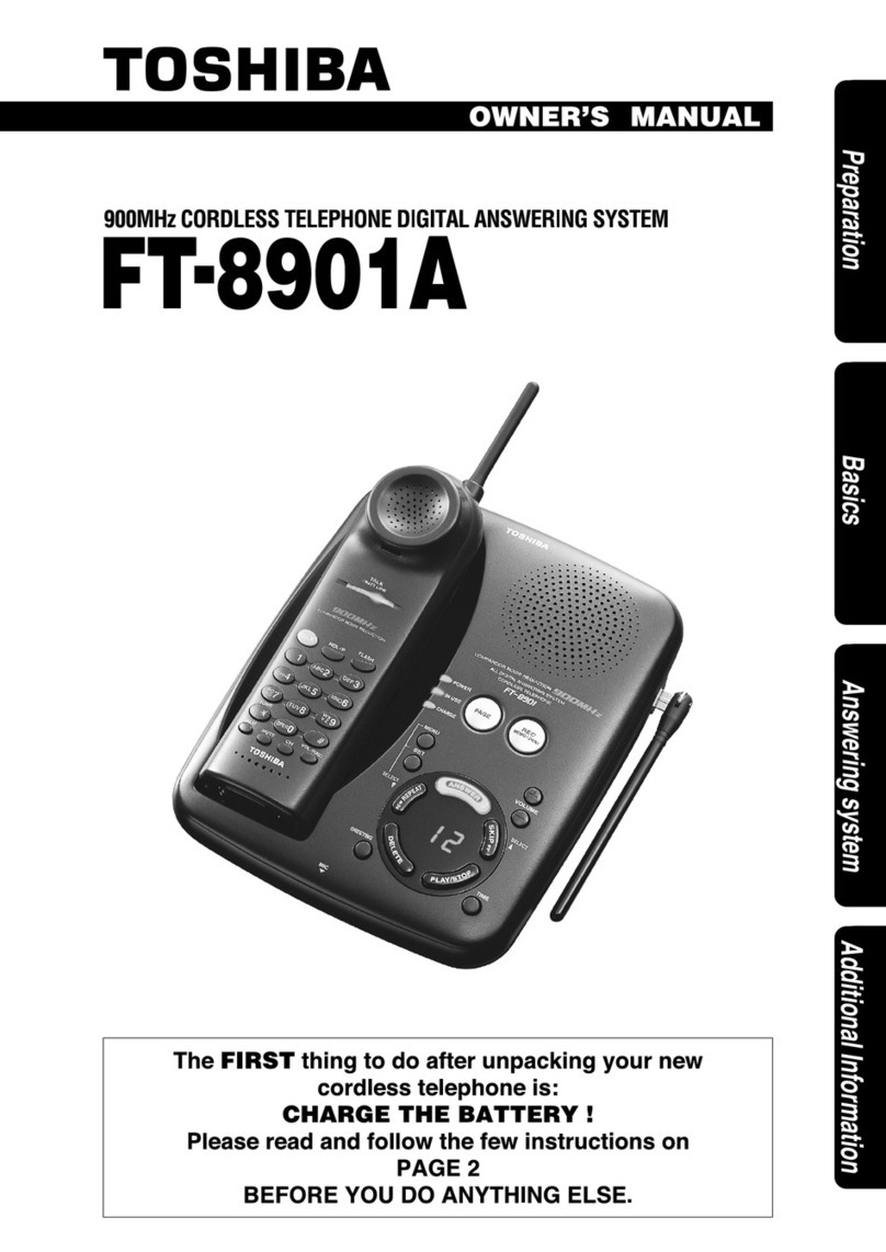 Toshiba FT-8901A owner's manual