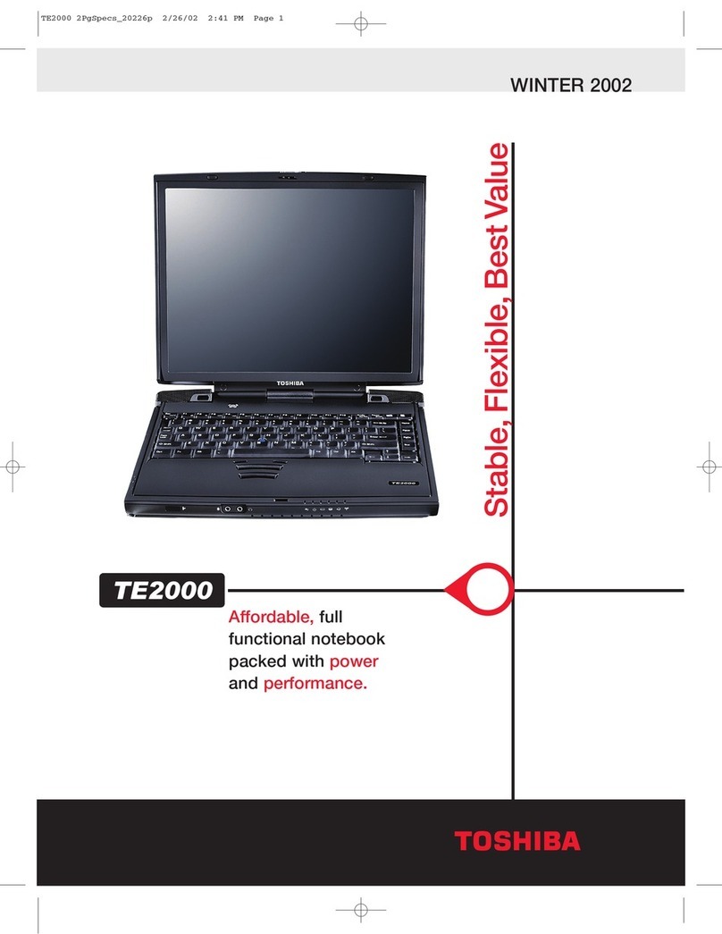 Toshiba TE2000 User manual