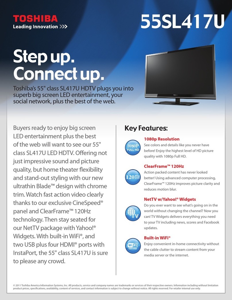 Toshiba 55SL417U User manual