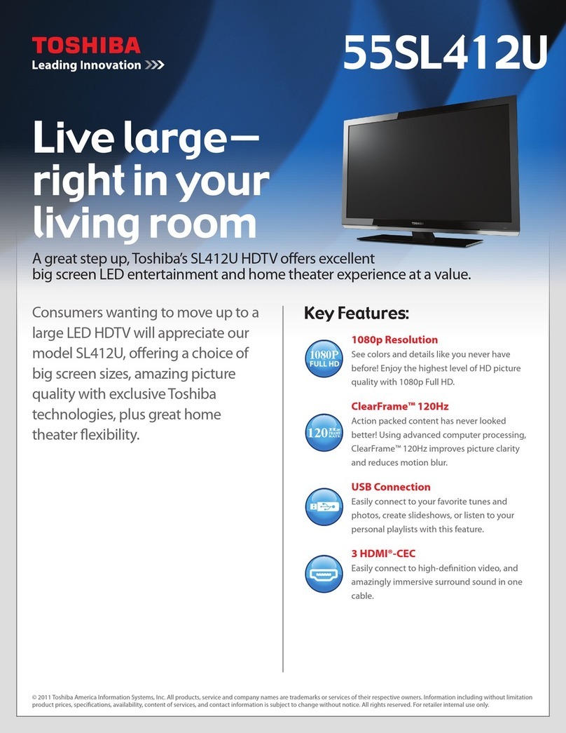 Toshiba 55SL412U User manual
