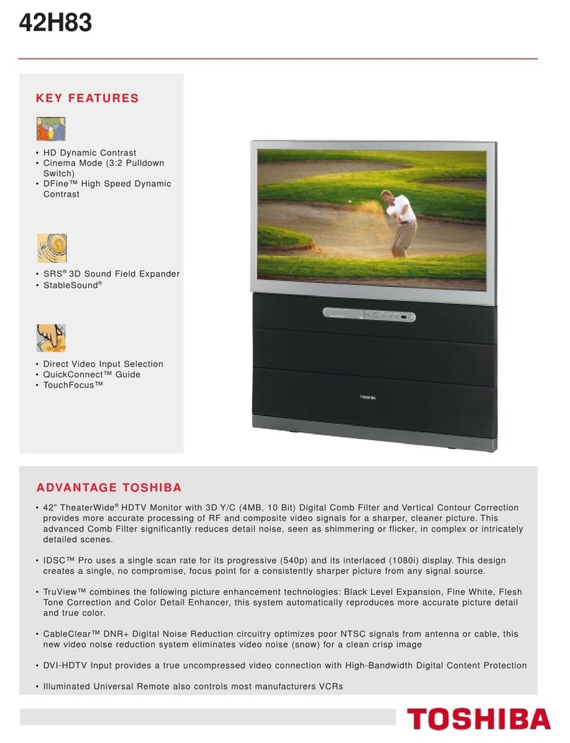 Toshiba 42H83 User manual