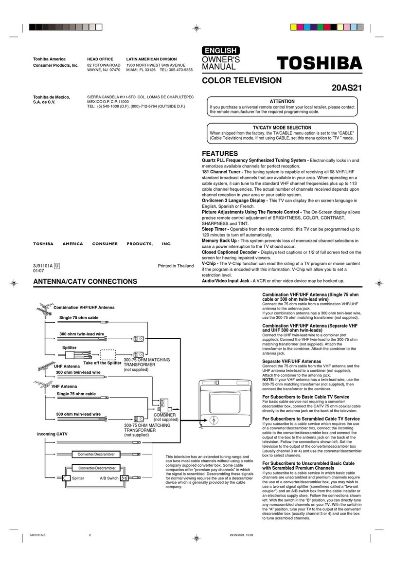 Toshiba 20AS21 User manual