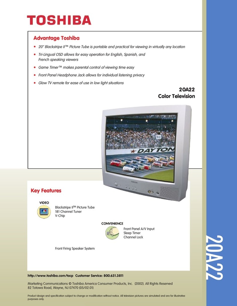 Toshiba 20A22 User manual Toshiba 20A22 User manual