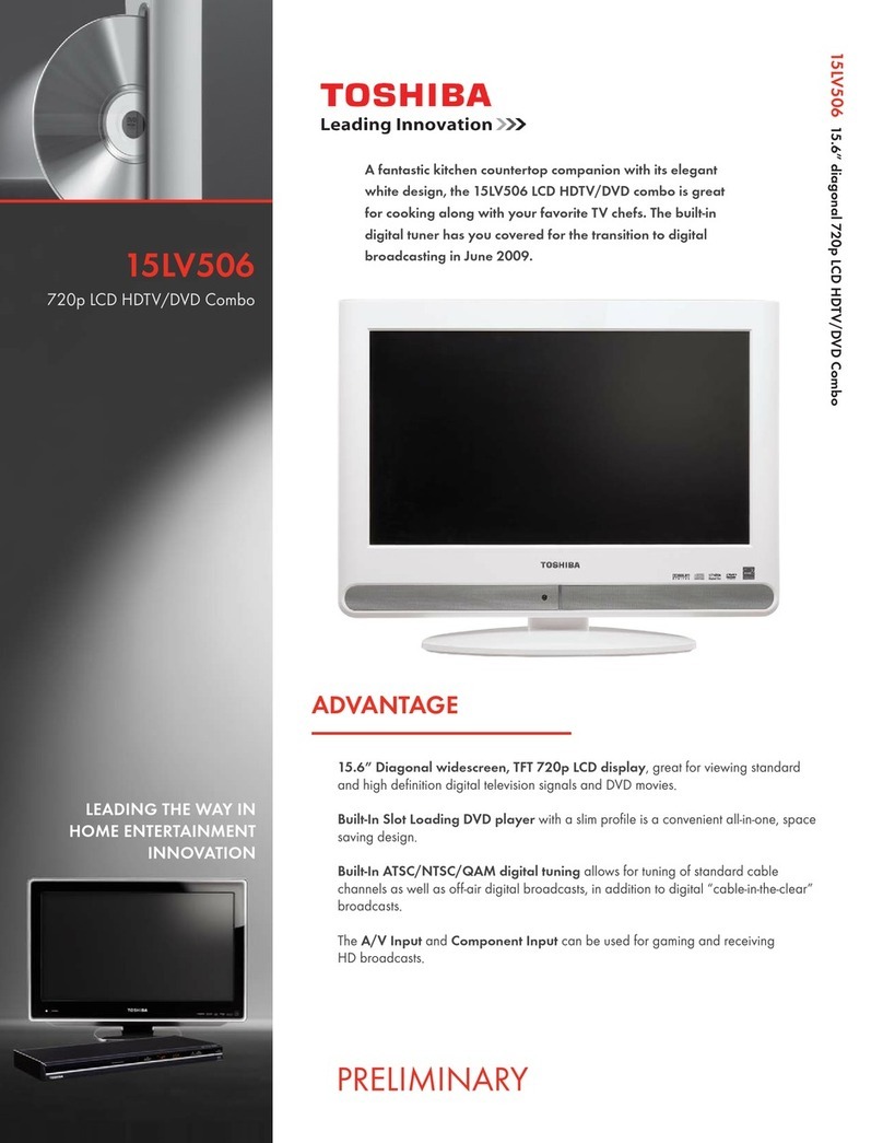 Toshiba 15LV506 - 15.6" LCD TV User manual