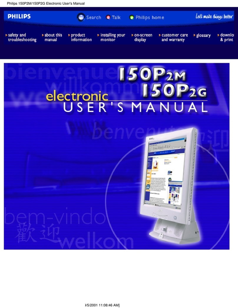 Philips 150P2M-00C User manual