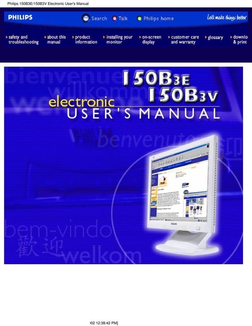 Philips 150B3V7499 User manual