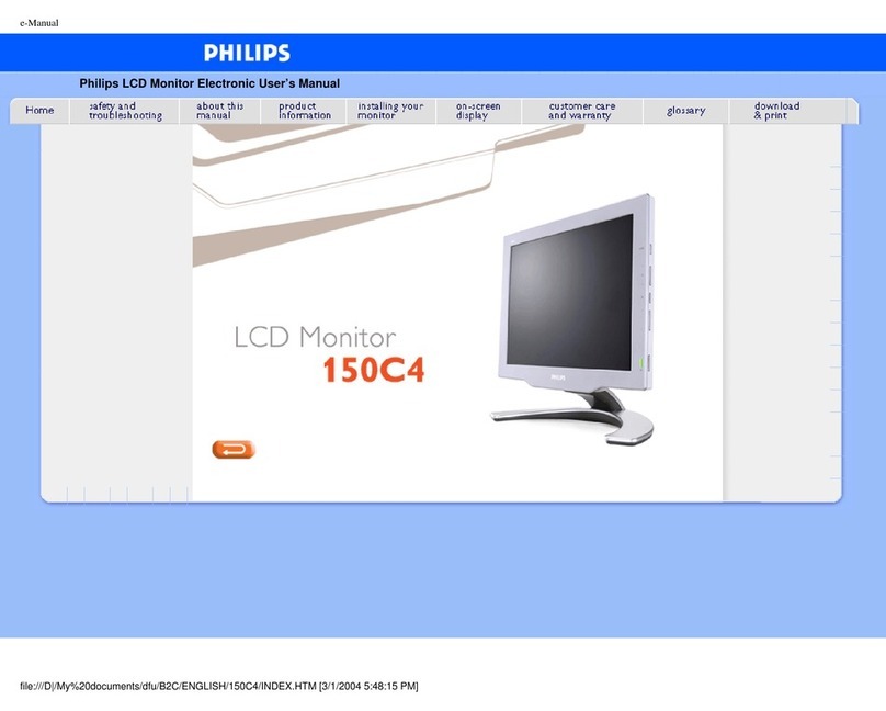 Philips 150C4FS User manual