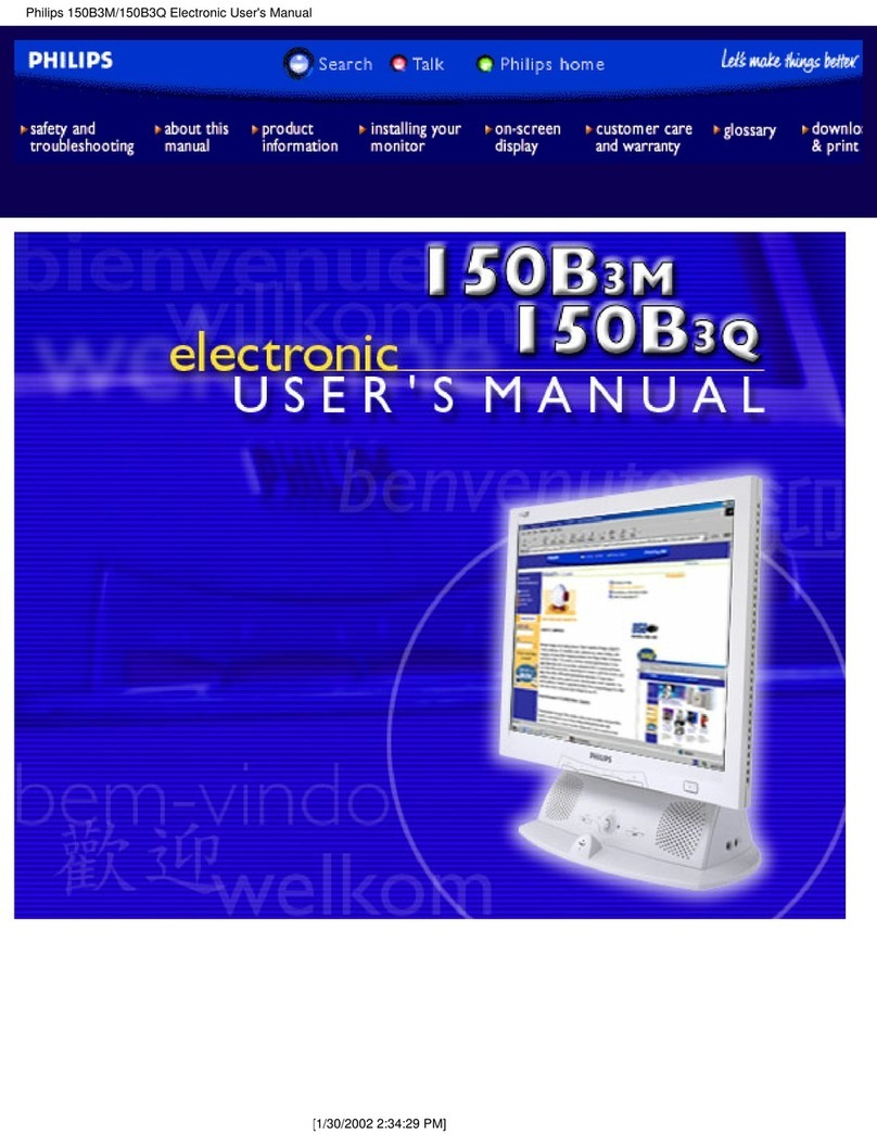 Philips 150B3M-00N User manual
