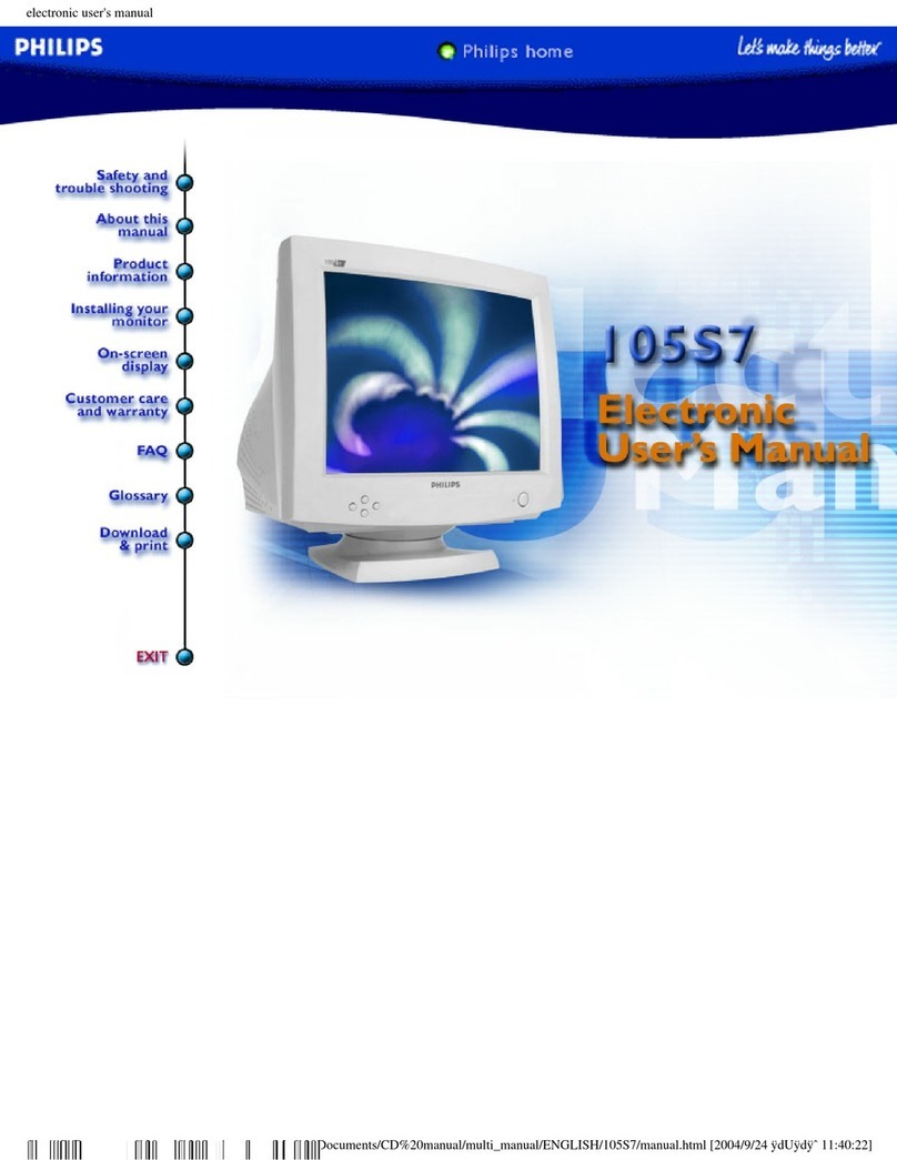 Philips 105S78 User manual