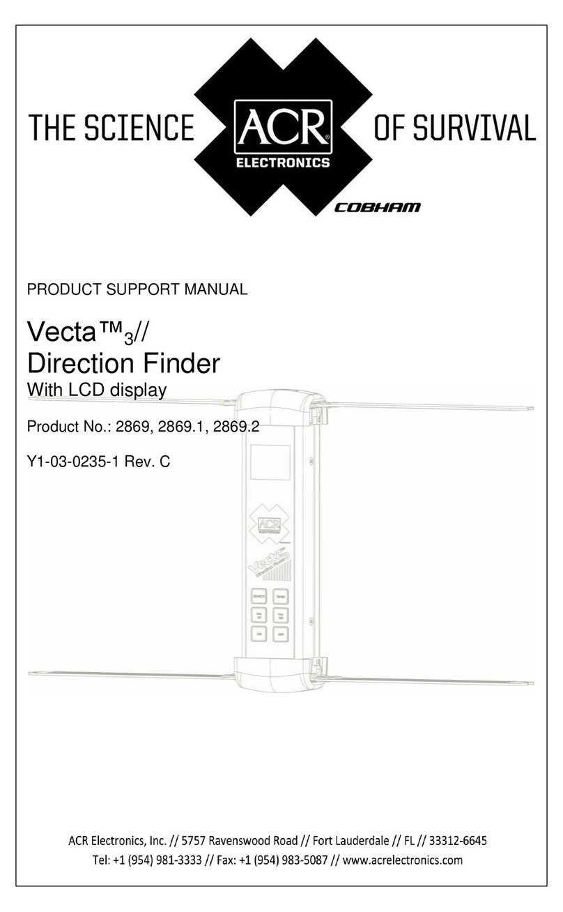 ACR Electronics Vecta 3 Product support manual
