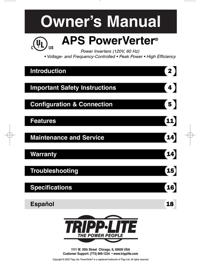 Tripp Lite APS 1024 INT User manual
