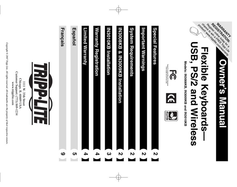 Tripp Lite IN3008KB User manual