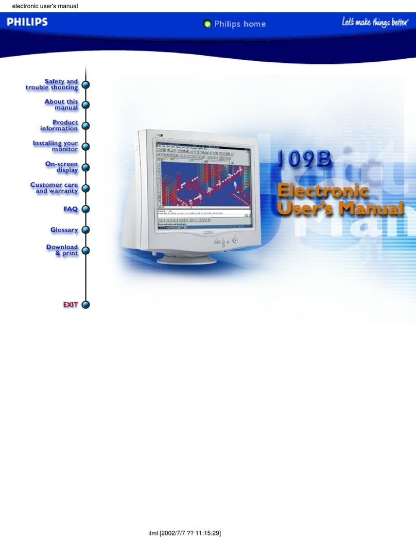Philips 109B4074 Installation and operating instructions