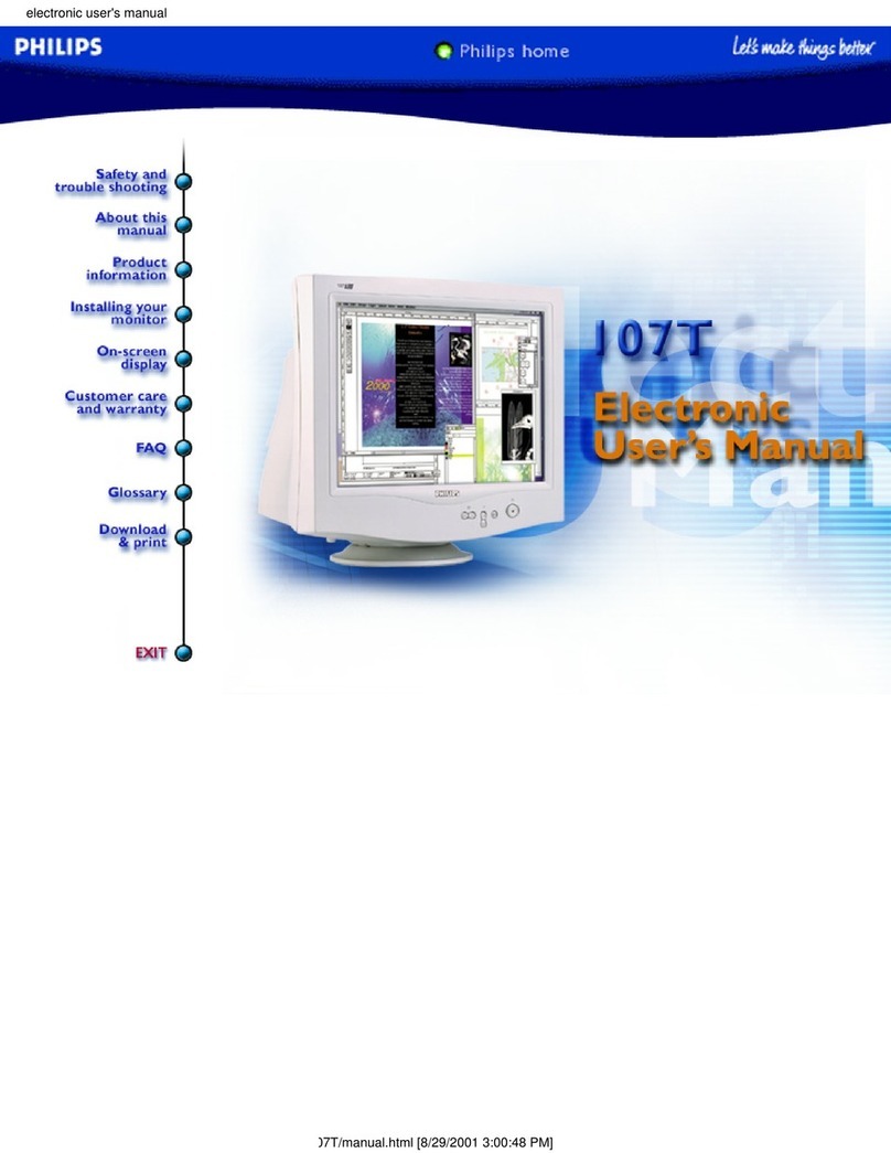 Philips 107T20/00H Installation and operating instructions