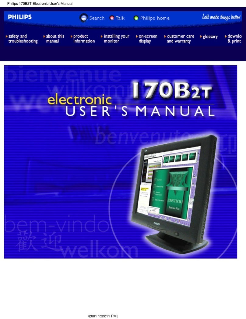 Philips 170B2T-40C User manual