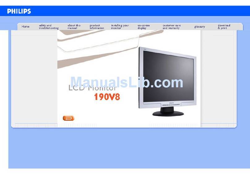 Philips 190V8FB user manual