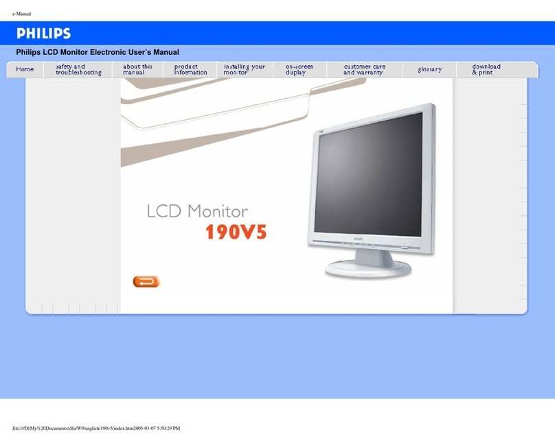 Philips 190V5FB User manual