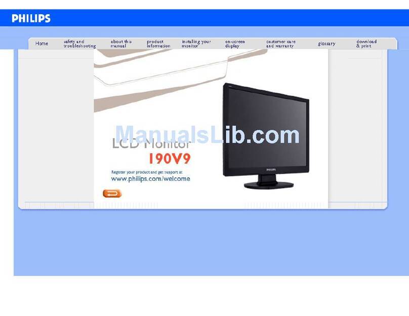 Philips 190V9FB User manual