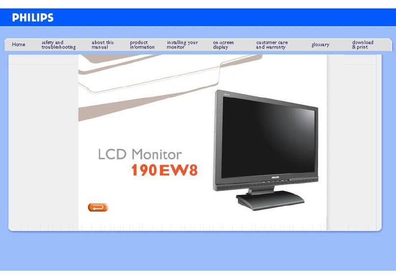 Philips 190EW8CB User manual