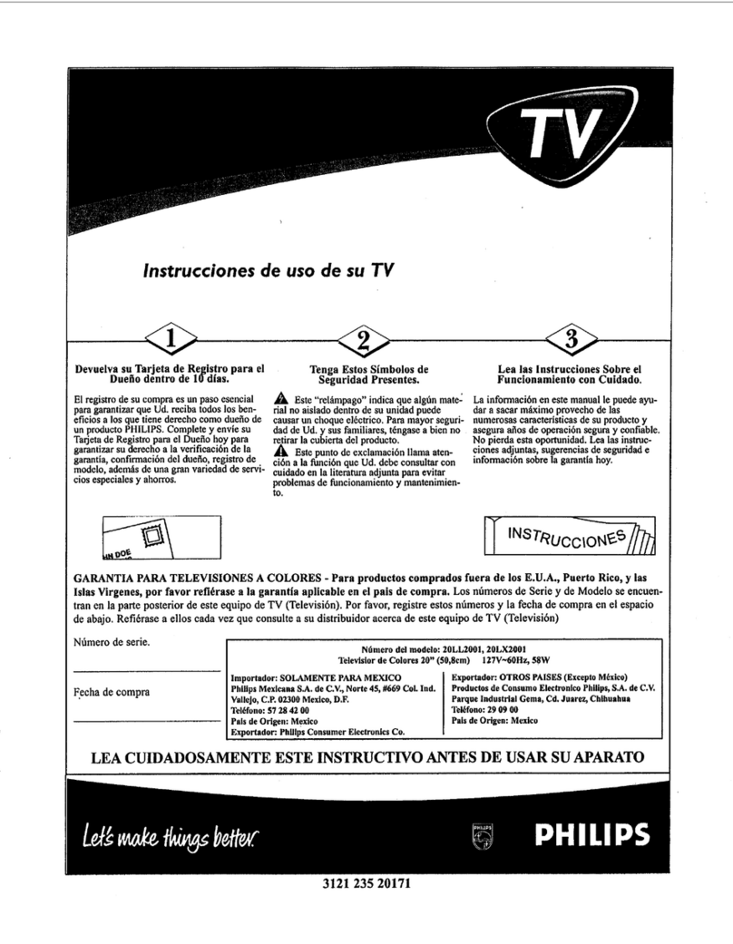 Philips 19-MONO COLOR TV W-REM CONT-CHARCOAL-20LL200 User manual Philips 19-MONO COLOR TV W-REM CONT-CHARCOAL-20LL200 User manual