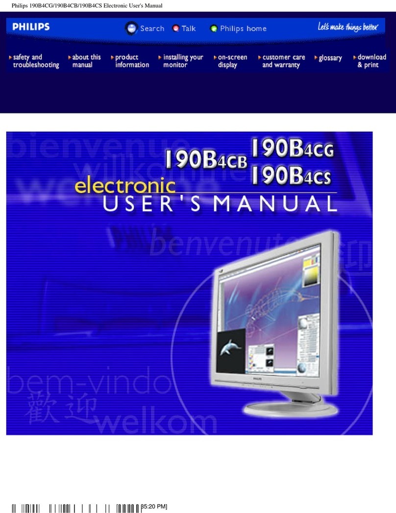 Philips 190B4CB User manual