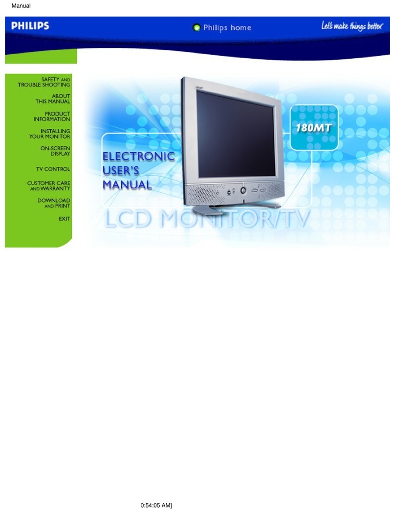 Philips 180MT10P User manual